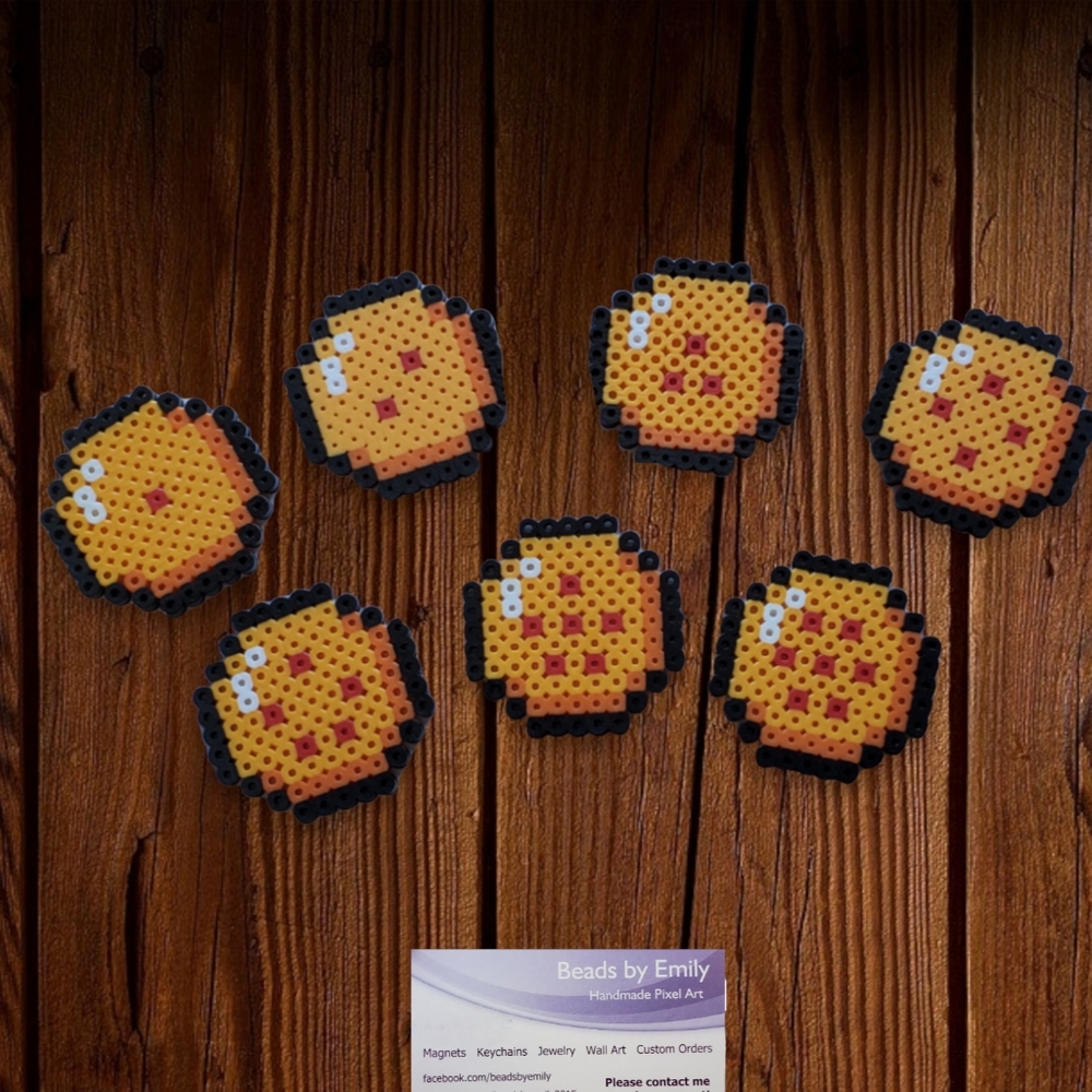Set of 7 DBZ Magnets - Handmade Dragon Balls - Dragonball Z - Kids Teens Room